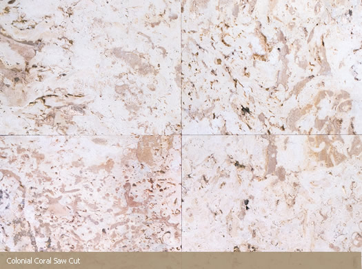 Colonial Coral Saw Cut Colonial Coral Saw Cut
